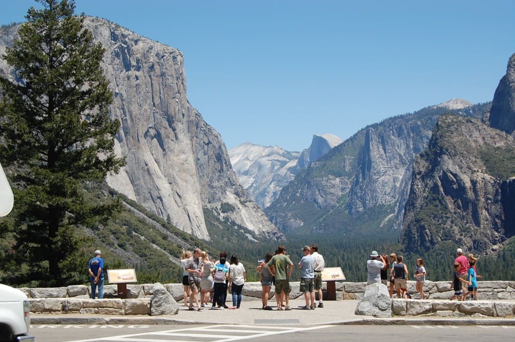 Tourists in Yosemite National Park (Eric Riess photo)