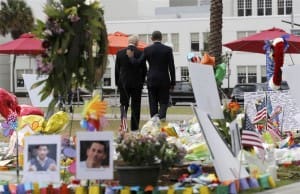 Vice President Joe Biden and President Obama leave the Orlando memorial to victims of the Pulse Nightclub shooting (Reuters Photo)
