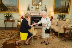 Great Britain's new prime minister to be meets the Queen
