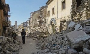 Quake damage in Amatrice, Italy (AP photo)