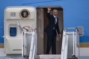 President Obama says his last good-byes.