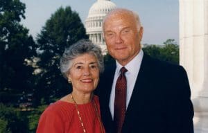 John Glenn and his wife, Anna