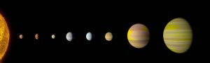 With the discovery of an eighth planet, the Kepler-90 system is the first to tie with our solar system in number of planets.